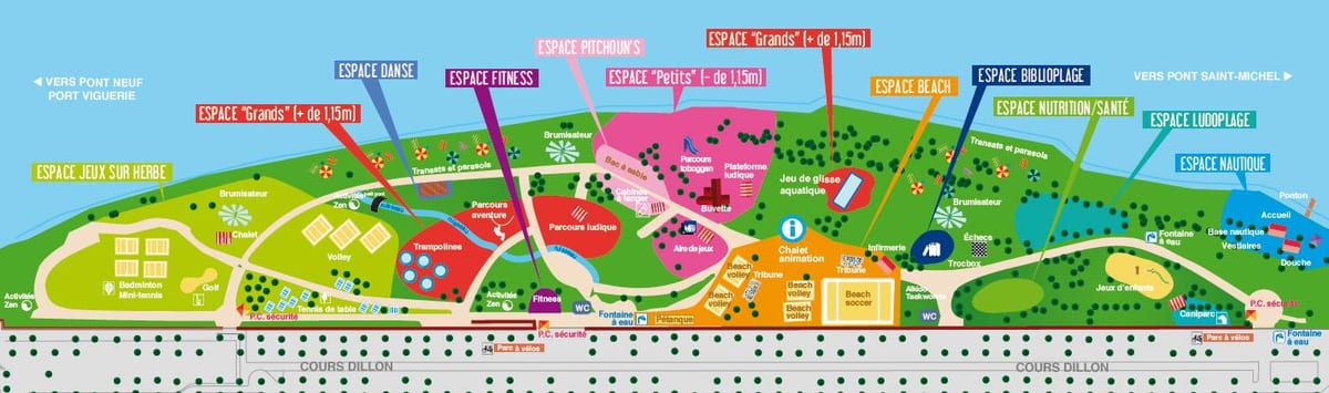 peta Toulouse pantai