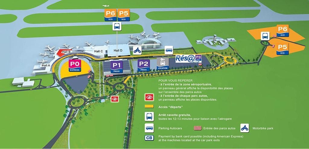 Toulouse peta terminal lapangan terbang